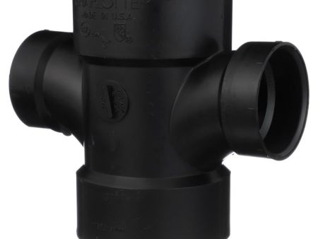 Charlotte Pipe 3 in. Hub X 3 in. D Hub ABS Sanitary Tee Hot on Sale