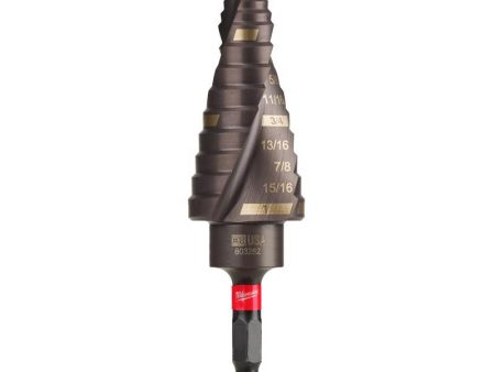 Milwaukee Shockwave 1 8 to 1 in. X 3.9 in. L High Speed Steel #8 Impact Step Drill Bit Quick-Change Online